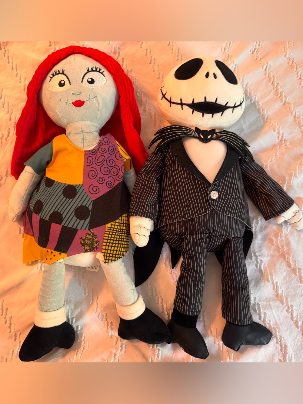 Nightmare Before Christmas Jack Skellington & Sally Plush Scentsy Buddies EUC
